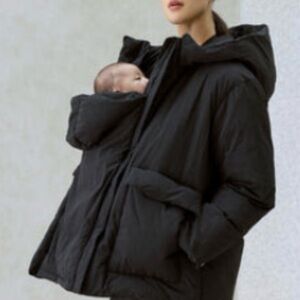 Konny Baby Black Babywearing Puffer Jacket